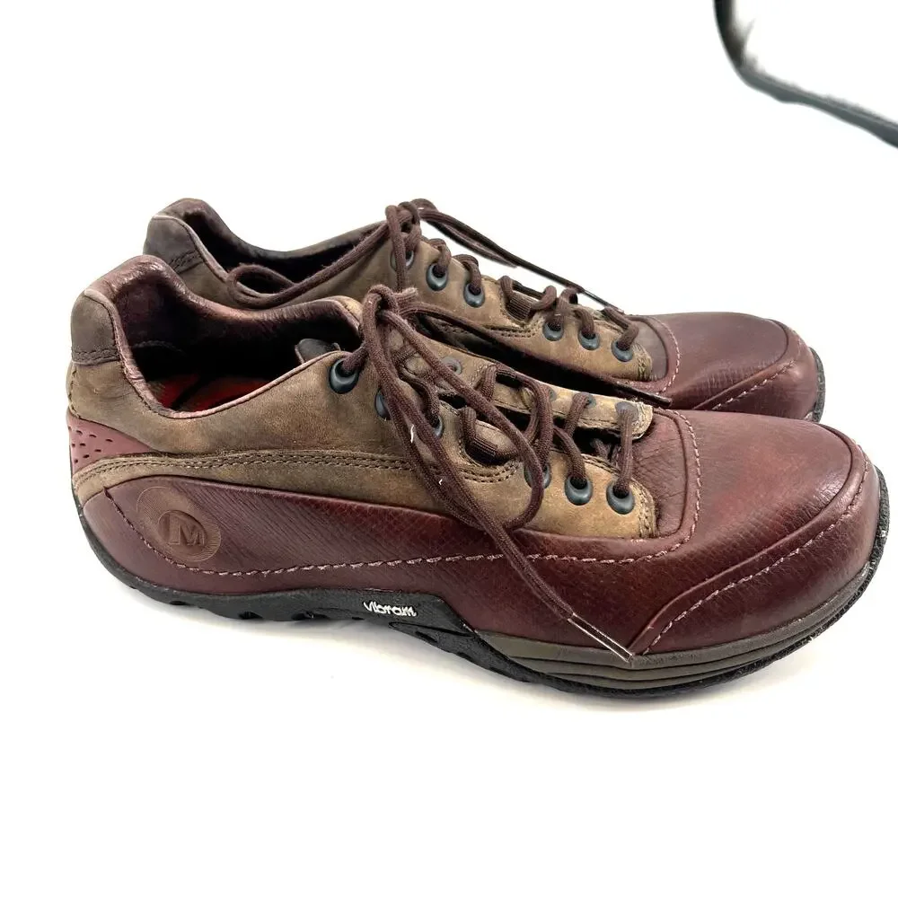 Merrell Continuum Low Hiking Shoes element redwood lace up sneakers gorpcore 7.5